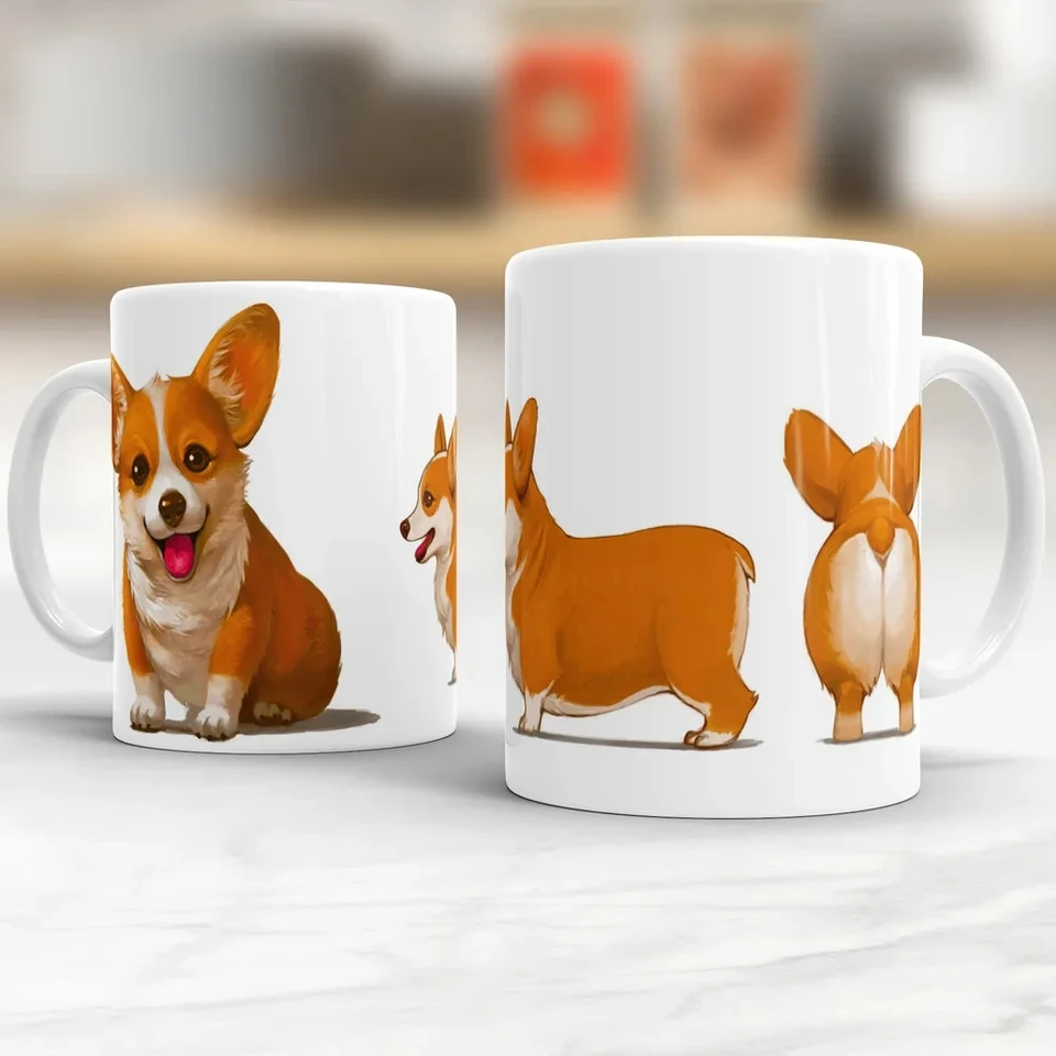 Páči sa mi moje hrnčeky Corgi Dogs 11oz Anime keramická káva hrnček milenec priateľ Friends narodeniny darček domáci čaj šálka