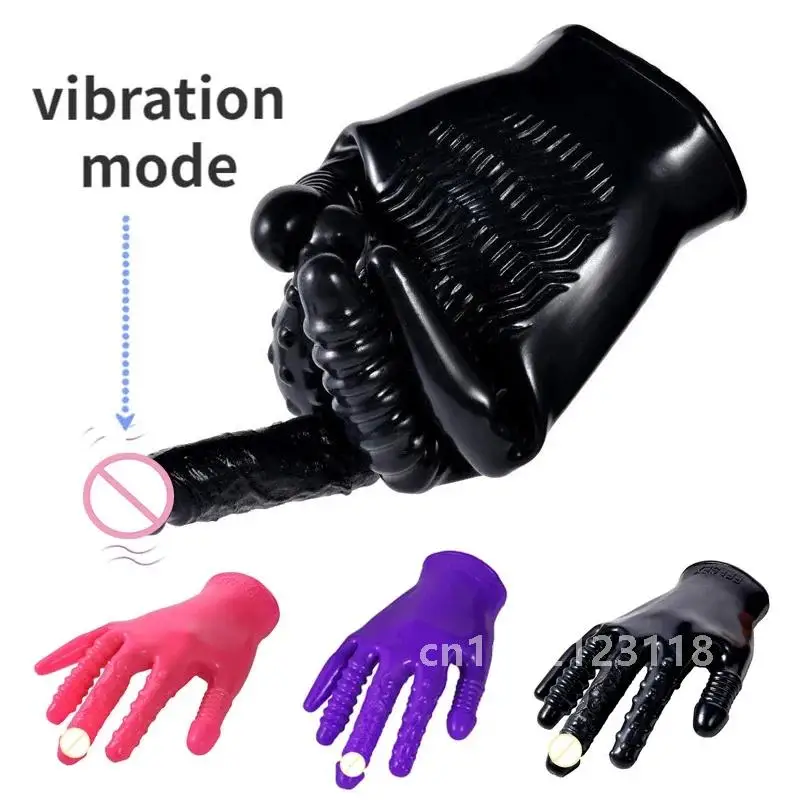 Päť prstov masturbátory Sex rukavice ženské vibrátor Dildo G-Spot klitorisový stimulátor erotické výrobky vagína masáž lesbická hračka