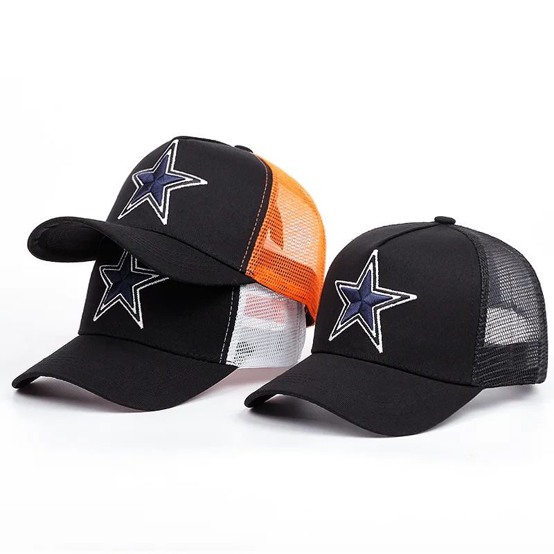 Päťbinizovaná hviezda Thorn 3D stereoembroidered baseballová čiapka Pánske a dámske vonkajšie športové podujatia American Truck Driver Hat