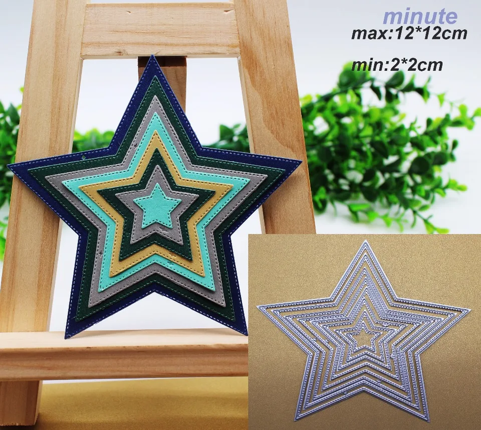 Päťbinované kovové rezanie kovov, matrice s výrezom plesní pre DIY Scrapbooking, Reliéfové šablóny s fotoalbumom, papierové karty, 8ks