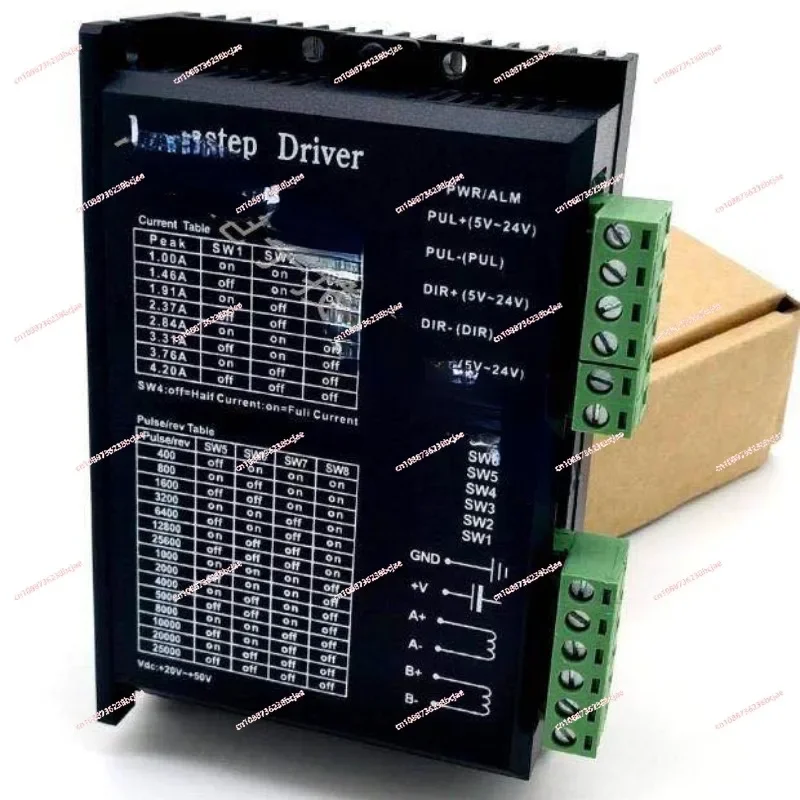 Päťmiestny displej CNC Motor Ovládač motora HF020 Päťmiestny displej 85 kHz+ vodiča motora DM542 DC24V-50V pre NEMA17/23/34 Krokový motor