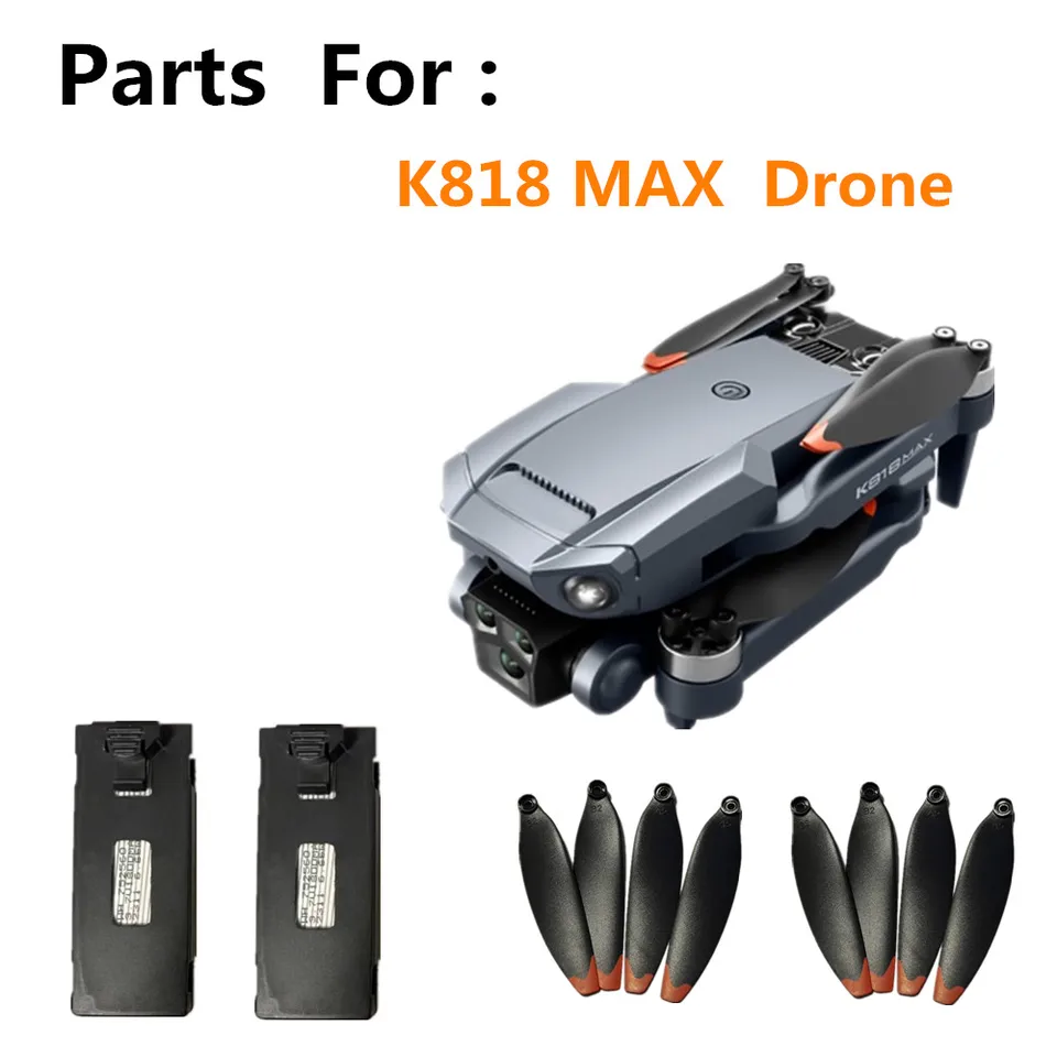 Pôvodná 3,7 V 1800 mAh Li-Pooly Battery / vrtuľová čepeľ / pre K818 Max Dron Dron K818 Max
