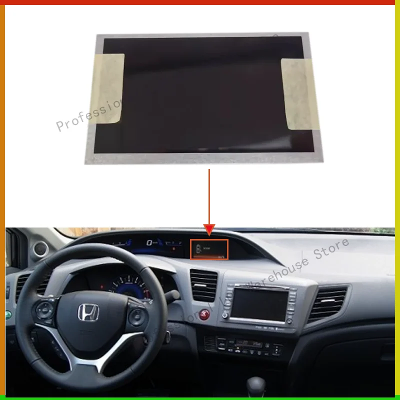 Pôvodná 5-palcová LCD Displej navigáciu automobilov GPS na rok 2012 2013 9. Gen Civic Honda IMID LCD displej 7826-TR0