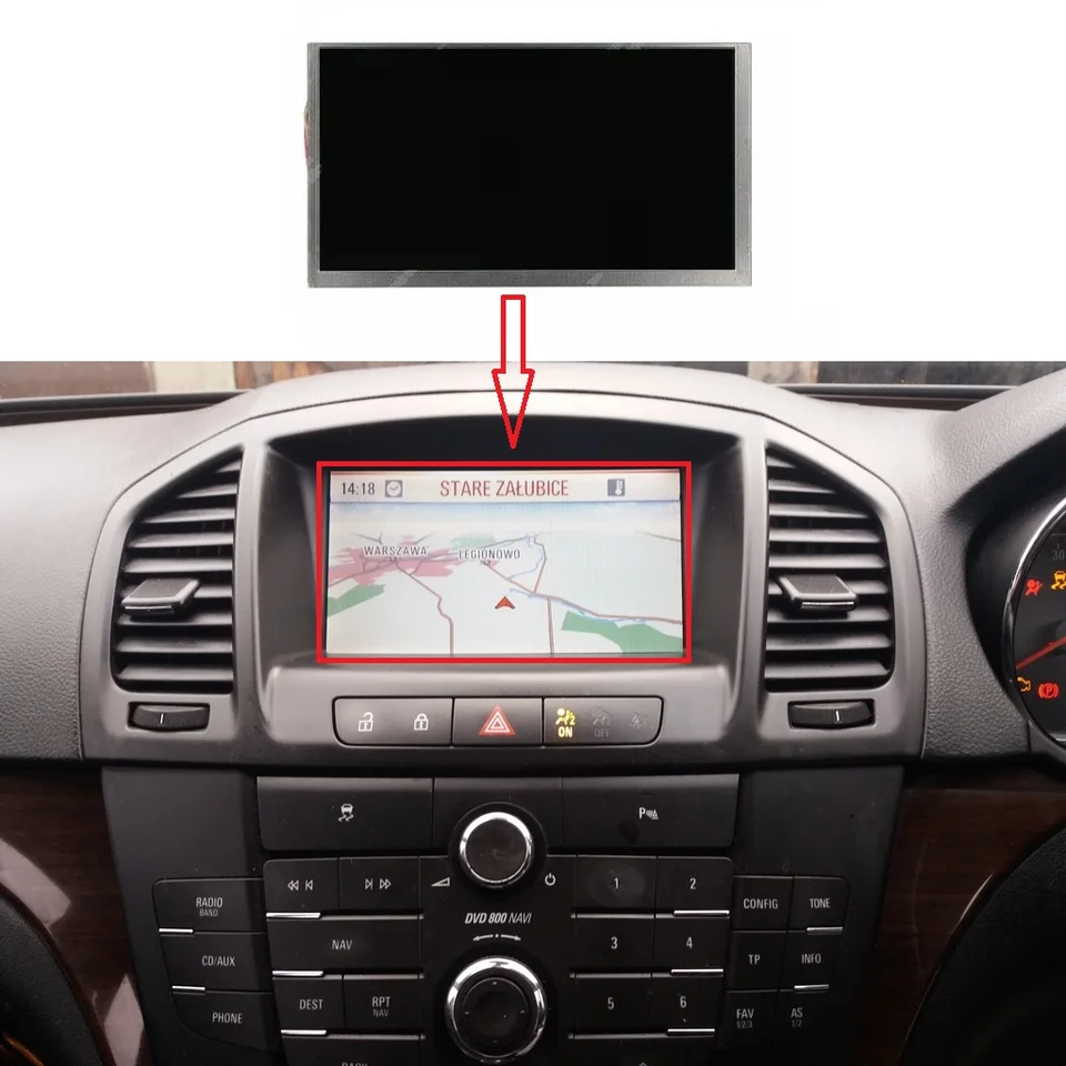 Pôvodná 7-palcová LCD pre Opel Insignia A DVD800 2009-2013 GPS