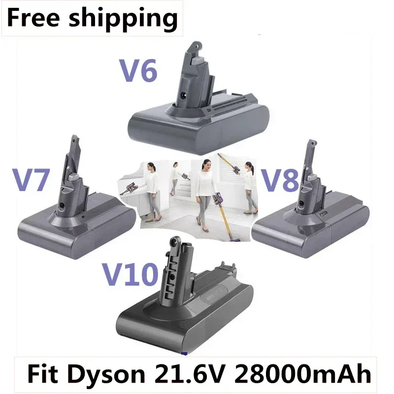 Pôvodná batéria 21,6V 28000 mah li-ion pre Dyson V6/V7/V8/V10 DC62 DC74 SV09 SV07 SV03 965874-02 VACOVÝ ČASŤ L30