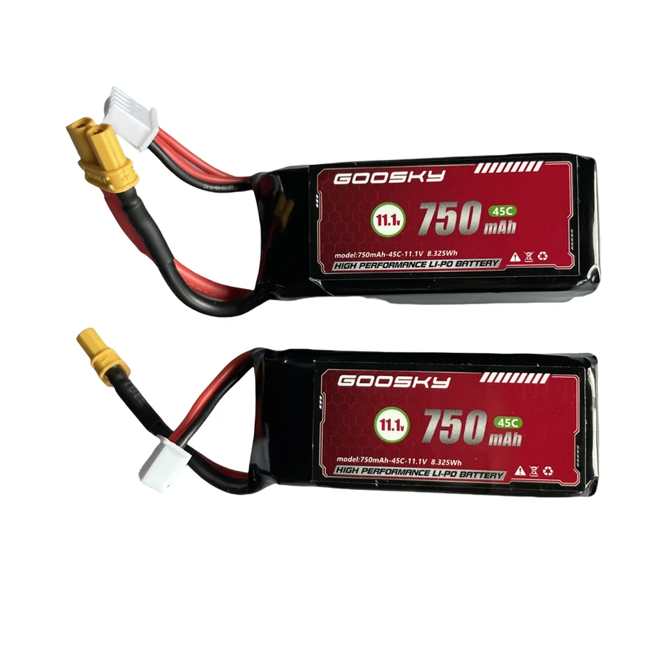 Pôvodná batéria Goosky S2 11.1V 750 mAh 45c LiPo 6ch 3D RC Helikoptéra náhradné diely príslušenstvo