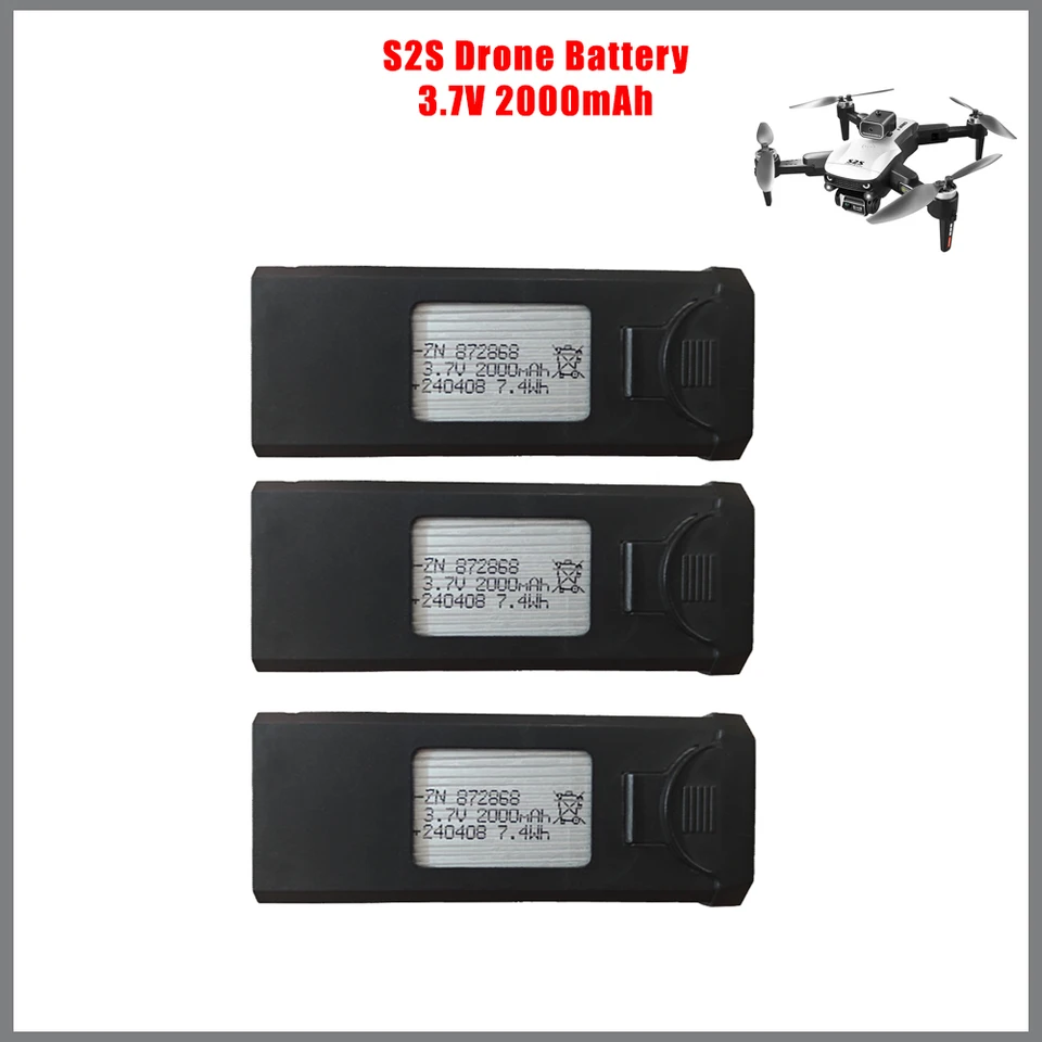 Pôvodná batéria pre Drone Mijia S2S 3,7 V 2000 mAh Nabíjateľné batérie LI-PO pre náhradné diely S2S 8K RC