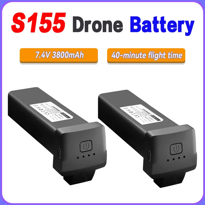 Pôvodná batéria S155 Drone 7,4 V 3800 mAh pre S155 Mini Drone Battery RC QuadCopter Repar Battery Adsessories diely