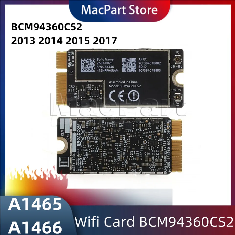 Pôvodná Bluetooth Wireless WiFi Airport Card BCM94360CS2 pre MacBook Air 11 