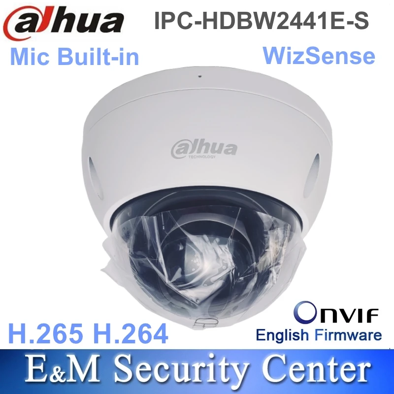 Pôvodná Dahua IPC-HDBW2441E-S Nahradiť IPC IPC-HDBW2431E-S 4MP WDR IR IVS Starlight IPC CCTV Poe MINI DOME Sieťová kamera