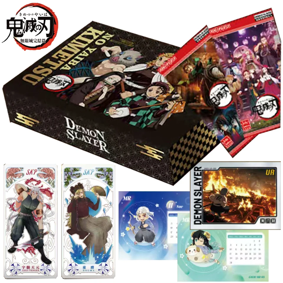 Pôvodná karta Slayer Demon Slayer pre dieťa Shinazugawa Sanemi Tomioka Giyuu Rare Laser Ticket Limited Game Collection Card Card Hračky