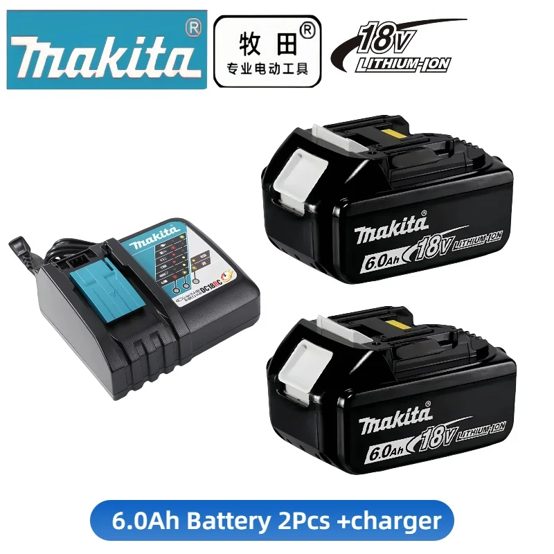 Pôvodná Makita 18V 6a Nabíjateľná elektrická kladivo Hammer Hammer Hammer Hammer Drill Elektrický vŕtací náradie príslušenstvo batéria