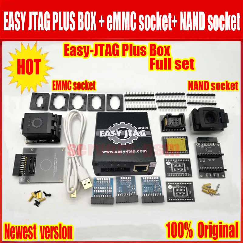 Pôvodná nová verzia Easy JTAG Plus Box Plná sada/ Easy-Jtag Plus Box/ EMMC Socket/ Nand Socket Socket