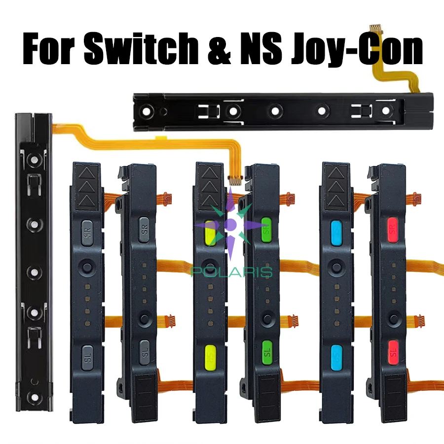 Pôvodná náhradná časť náhrady za pravú a ľavú posuvnú koľajnicu s Flex Cable pre Nitendo Switch Console Joycon NS Príslušenstvo