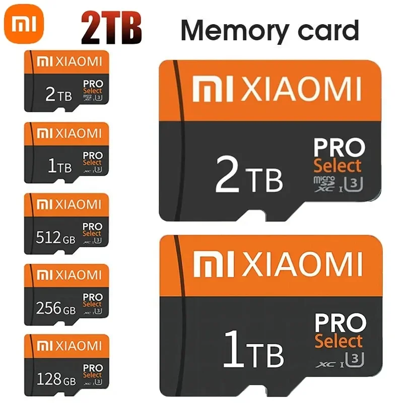 Pôvodná pamäťová karta Micro SD Card Xiaomi 1TB TF/SD 128GB 256 GB 512 GB Mini pamäťová karta triedy 10 pre fotoaparát/telefón 2024 Nový