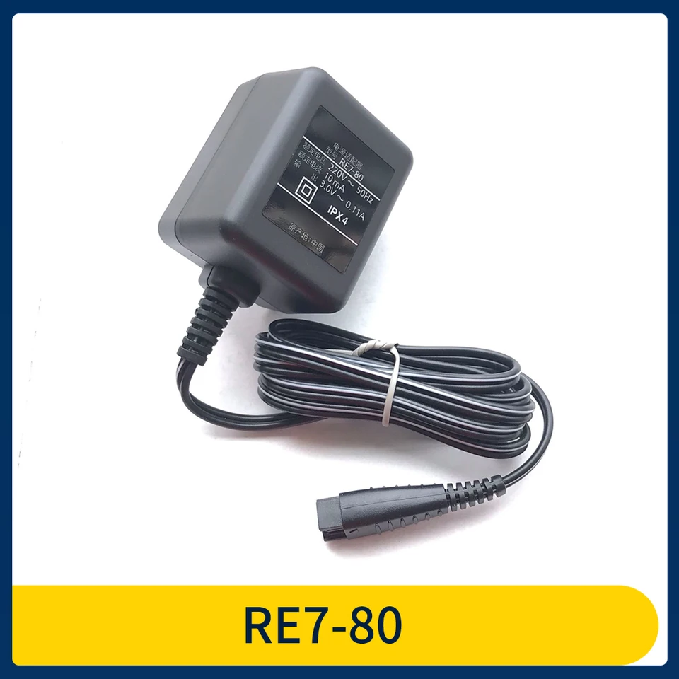 Pôvodná RE7-80 3V 0.11A Razor Charger pre Panasonic ES-RT25 ES-RW35 ES-FRT2 ES-SL33 WSL3D Razor Accessories