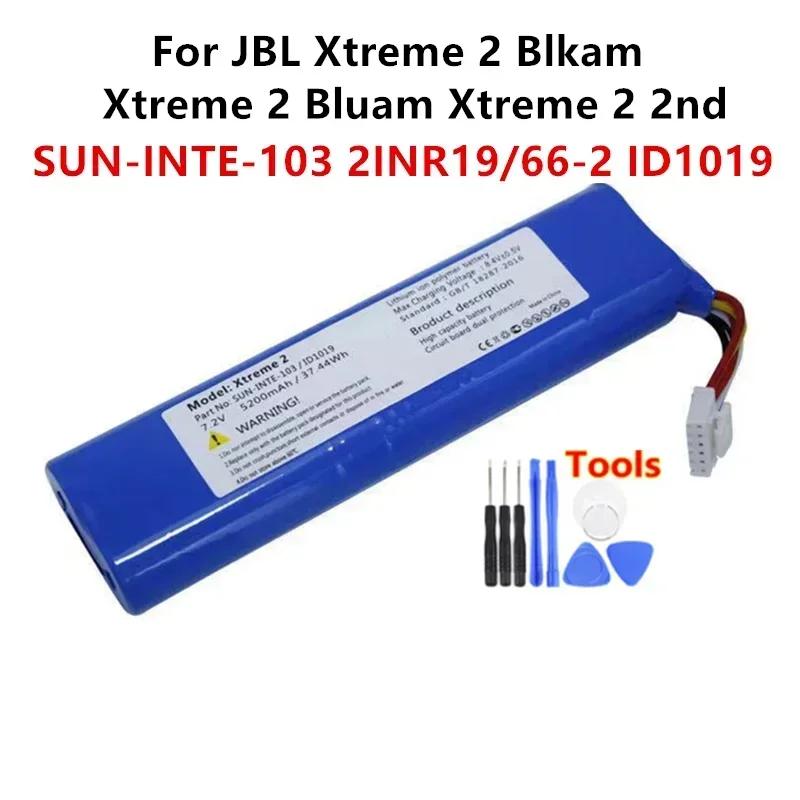 Pôvodná Sun-Inte-103 2inr19/66-2 ID1019 5200MAH batéria pre JBL XTREME 2 BLKAM XTREME 2 BLUAM XTREME 2 2. batérie+náradie