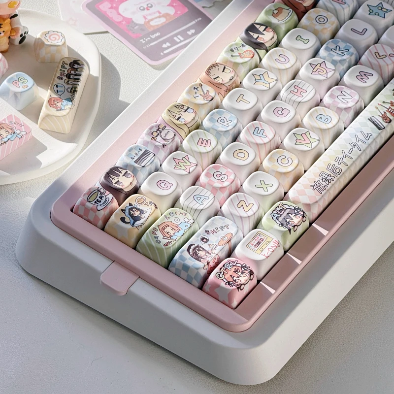 Pôvodná téma K-On 142 Keycap Anime Girl Girl Hirasawa Yui Cuttsomizovaný PBT čerešňový kľúč