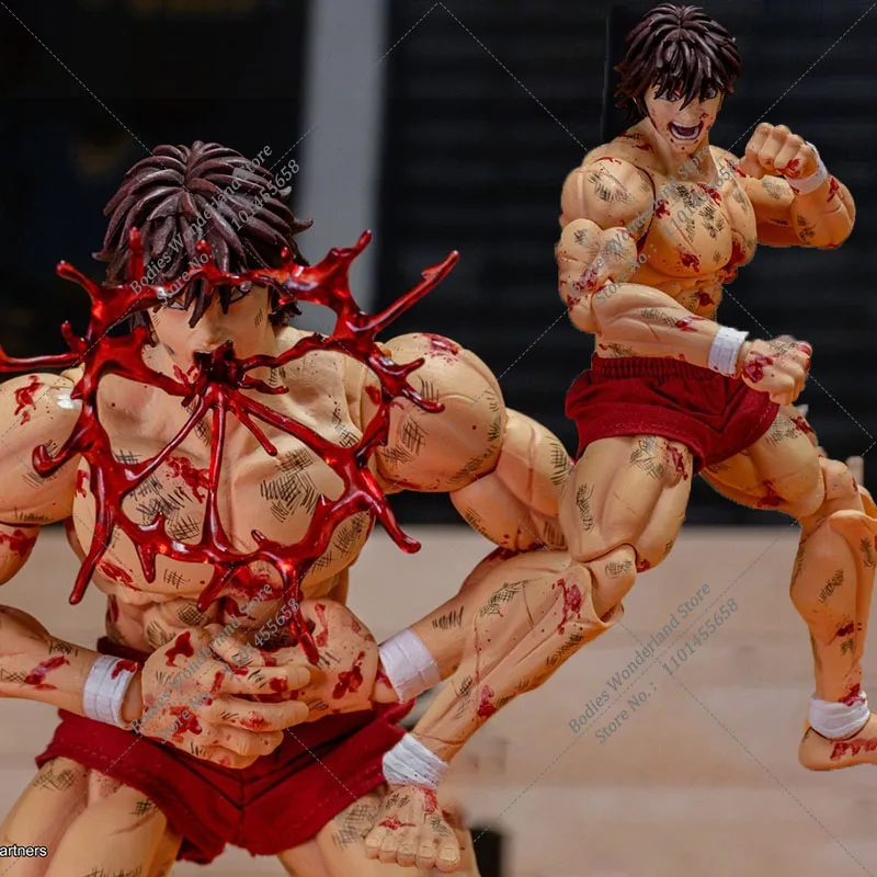 Pôvodná udalosť APF Exkluzívne búrkové hračky 1/12 japonský komiks Ogre Hanma Baki Blood verzia 2024 6inch akčná figúrka