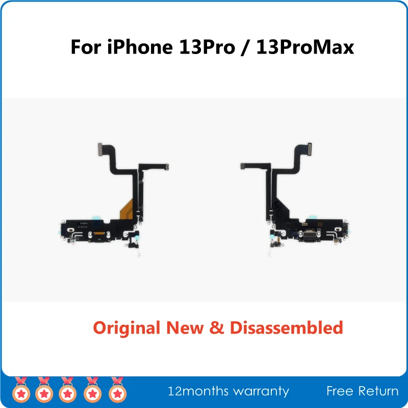 Pôvodné nové a rozobraté USB DOCK nabíjacie port Connector Flex kábel pre iPhone 13Pro 13 Pro Max