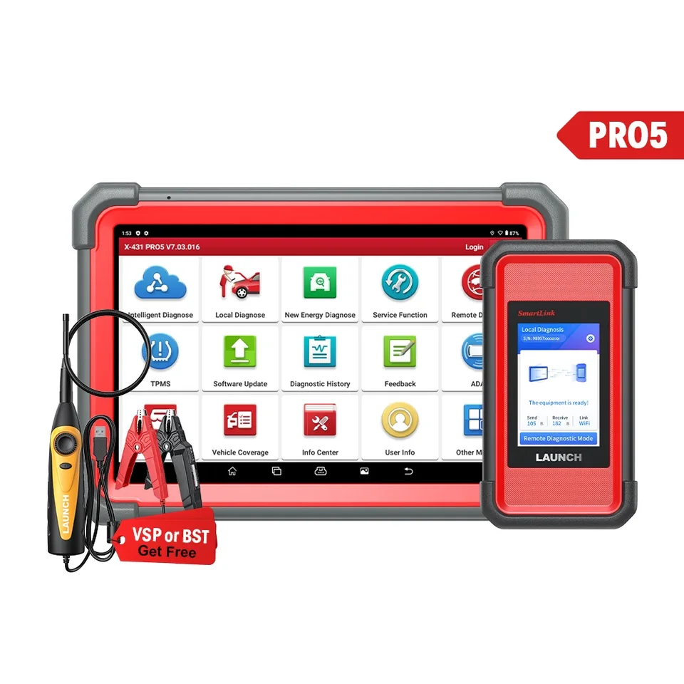 Pôvodné spustenie X431 PRO5 PRO 5 PROSTOK OBD2 Programovač ECU Tablet Tablet Zariadenie Automatické diagnostické skenerové zariadenie pre automobily pre autá