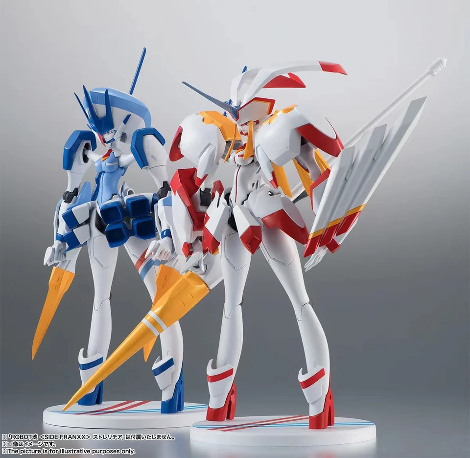 Pôvodní robotickí duchovia odvážní v franxxe Strelizia Delphinium Mecha Anime Anime Collectible Model Hračky darček pre priateľa