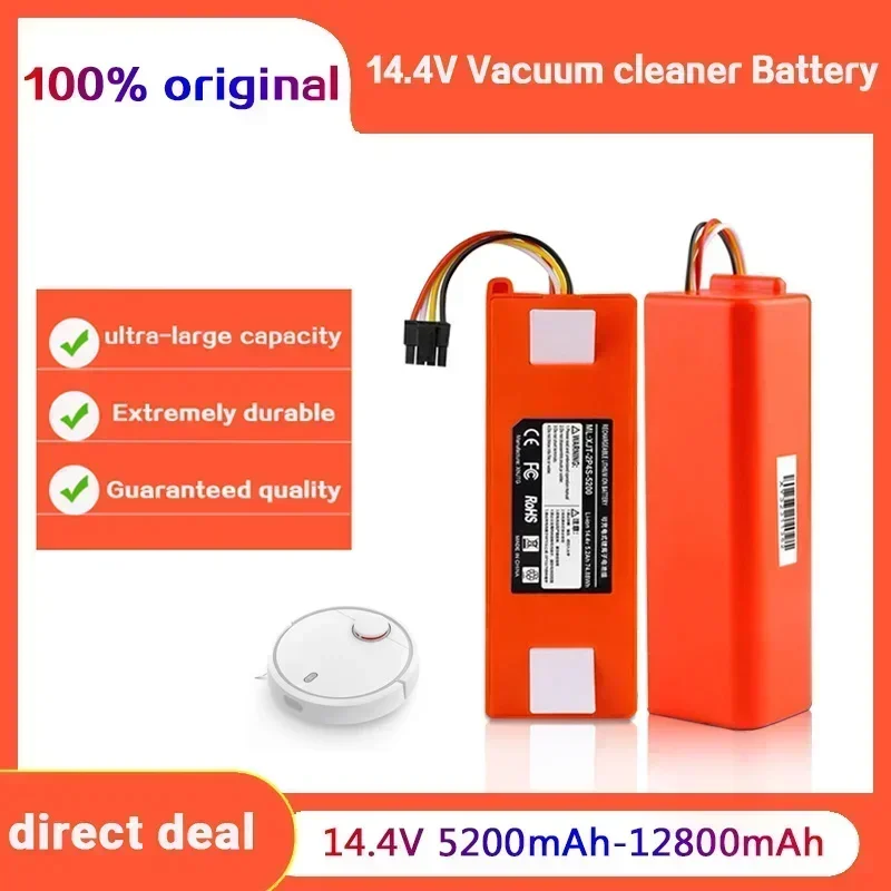 Pôvodný BRR-2P4S-5200S Robotický vysávač Výmena batérie pre Xiaomi Roborock S55 S60 S65 S50 S51 diely BRR-2P4S-5200D