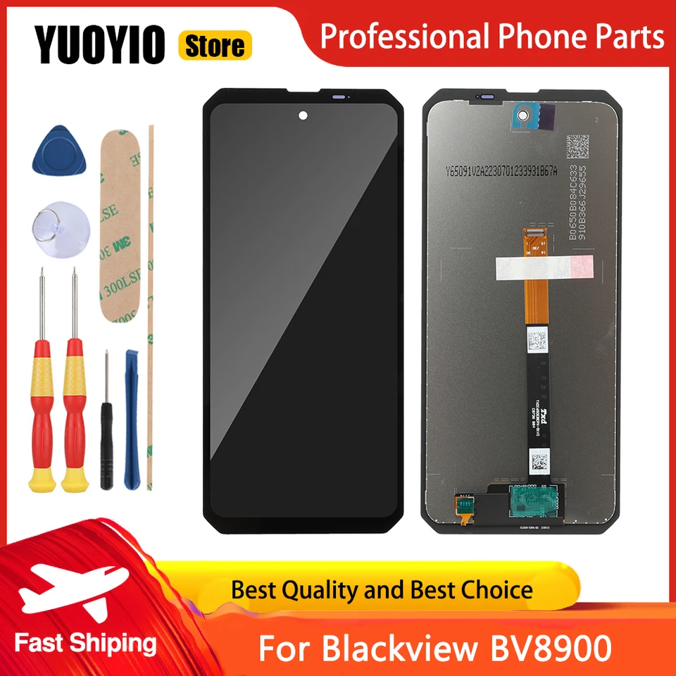 Pôvodný displej LCD pre BlackView BV8900 BV8900 Pro Touch Screen Digitalizátor Zostava výmeny LCD +Nástroje