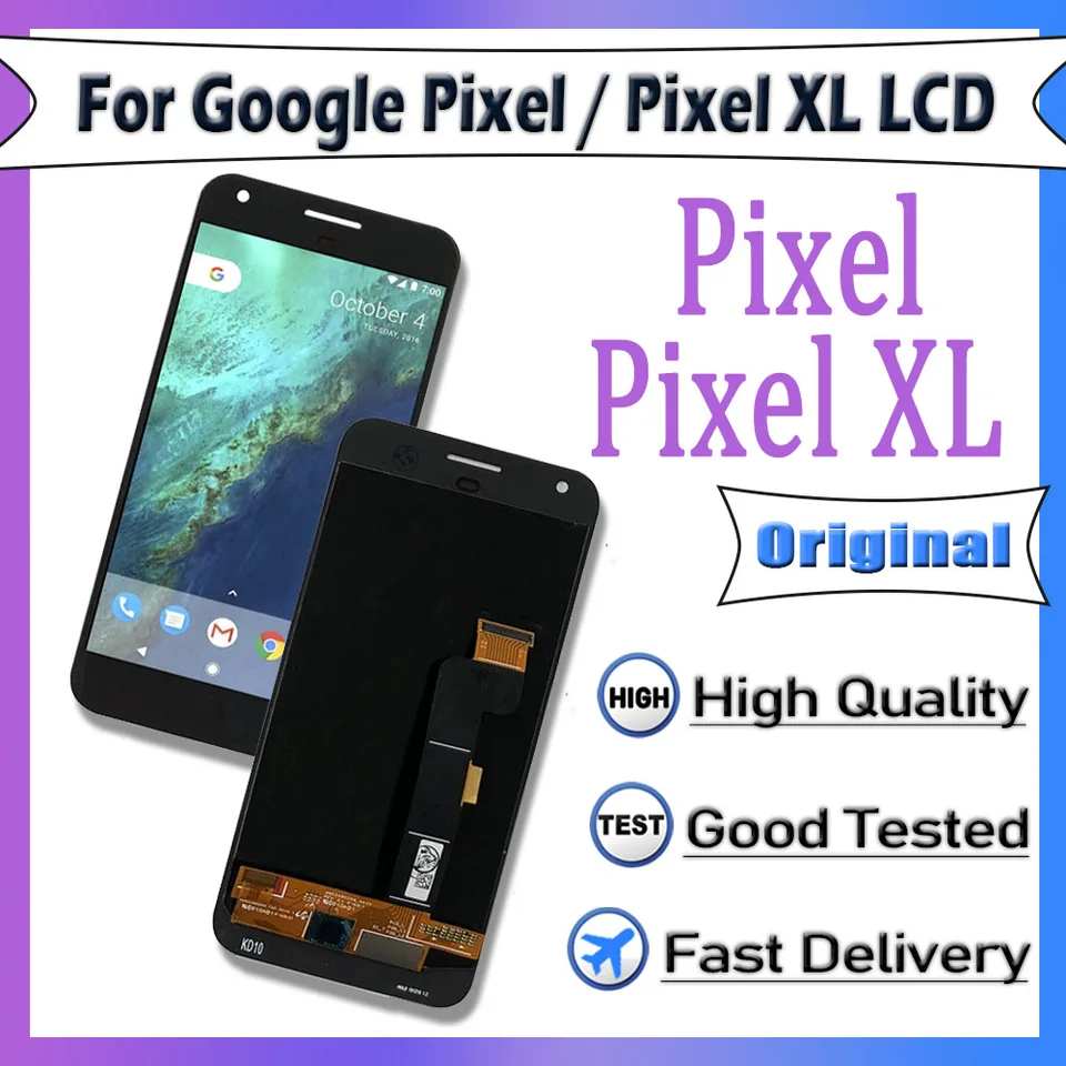 Pôvodný displej pre Google Pixel XL LCD LCD Touch Digitalizátor obrazovky pre výmenu zobrazenia Google Pixel LCD