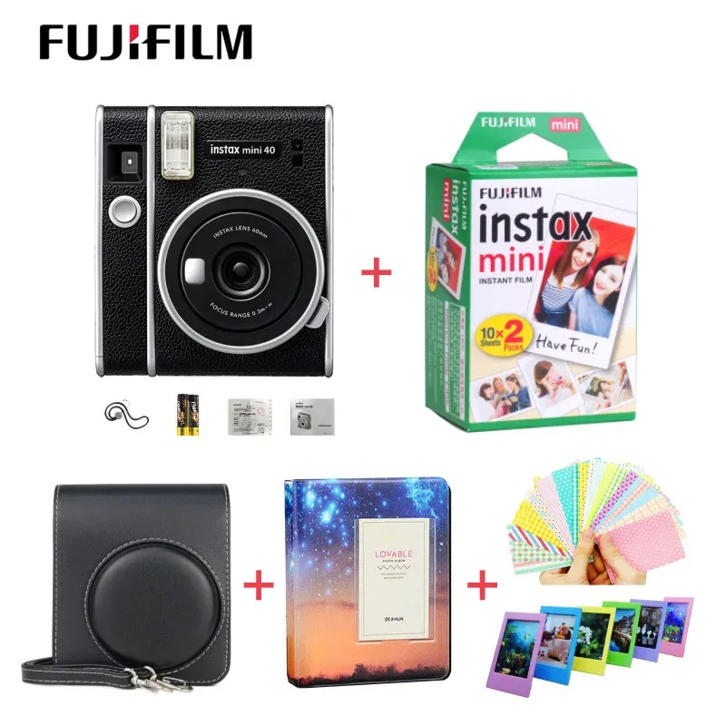 Pôvodný Fujifilm Instax Mini 40 Instant Camera Black Originálny Fujifilm Originálny predaj horúci