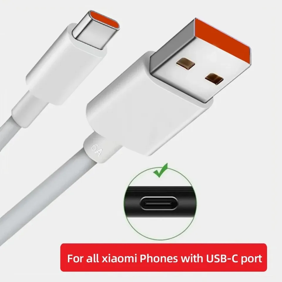 Pôvodný kábel Xiaomi 6a Turbo Fast Charger Cable 120W 67W 33 W rýchly nabíjací kábel pre Xiaomi POCO x3 x4 x5 f3 f4 gt pro mi 11 13 t Pro