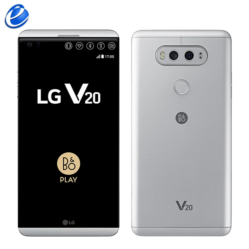 Pôvodný odomknutý LG V20 H990 F800 H910 Mobilný telefón 4 GB RAM 64 GB ROM Quad Core 5.7 '' 16MP+8MP Fingerprint 4G LTE Smart Phone