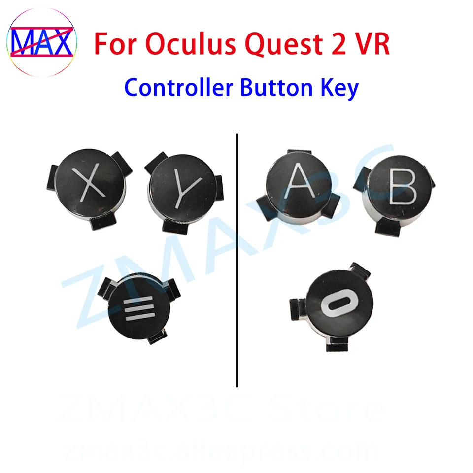 Pôvodný tlačidlo tlačidla ovládača pre Oculus Quest 2 VR náhlavná súprava ľavá pravá rukoväť 0AB XY PUSH-KEY pre Meta Quest 2 náhradná časť