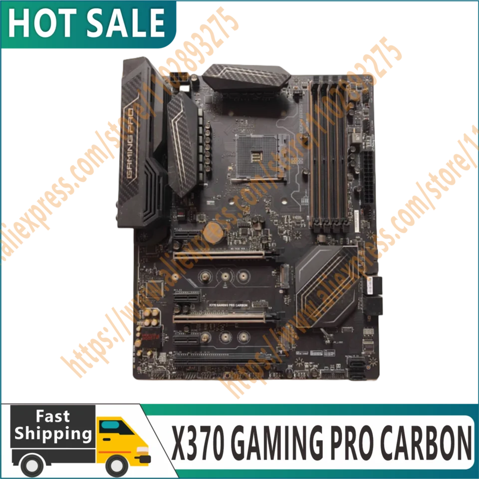 Pôvodný X370 Gaming Pro Carbon SoCet SoCet AM4 64 GB DDR4 ATX hlavná doska 100% testovaná