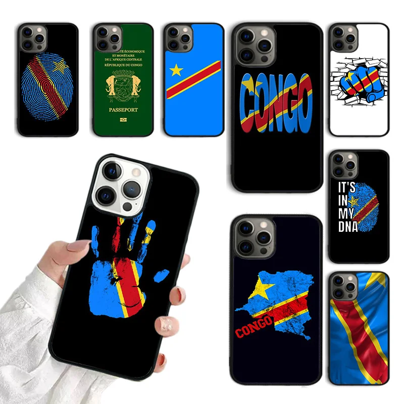 Púzdro o telefóne Congo Flag Demokratickej republiky pre iPhone 15 16 11 12 13 14 Pro Max Mini Cover pre iPhone Max 7 8 Plus Fundas