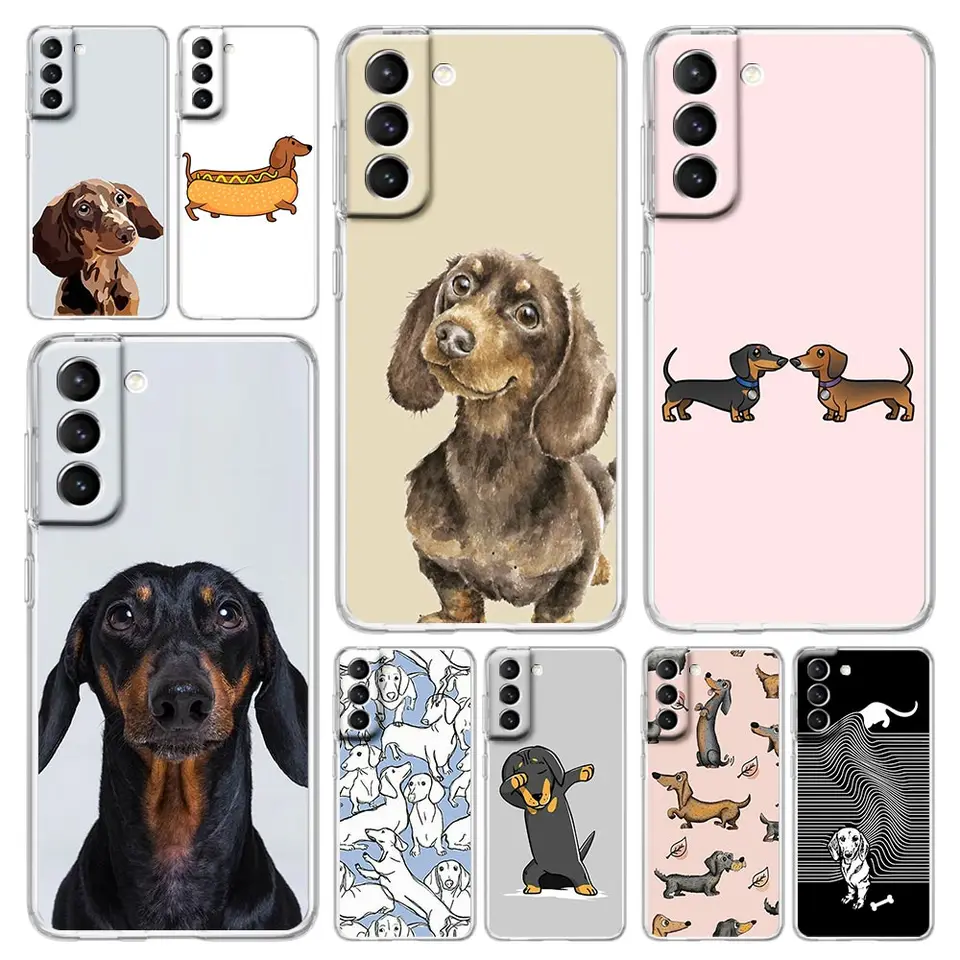 Púzdro pre psa s klobásou pre klobásu pre samsung galaxy S24 plus S23 Fe S22 S21 S20 Ultra 5G S10 S10E S9 S8 Silikónový kryt