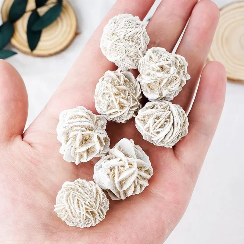 Púštna ruža Selenit Stone Natural Quartzs Crystal Reiki Healing Gem Minerálna exemplárka adenium obesum Domáca dekorácia