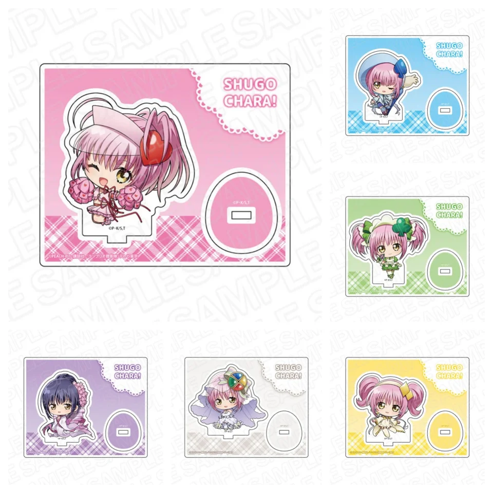 Q Edition Anime Cosplay Shugo Chara! Moje strážne postavycrylové stojanové stoly stolové dekorácie stojace série Firend darčeky