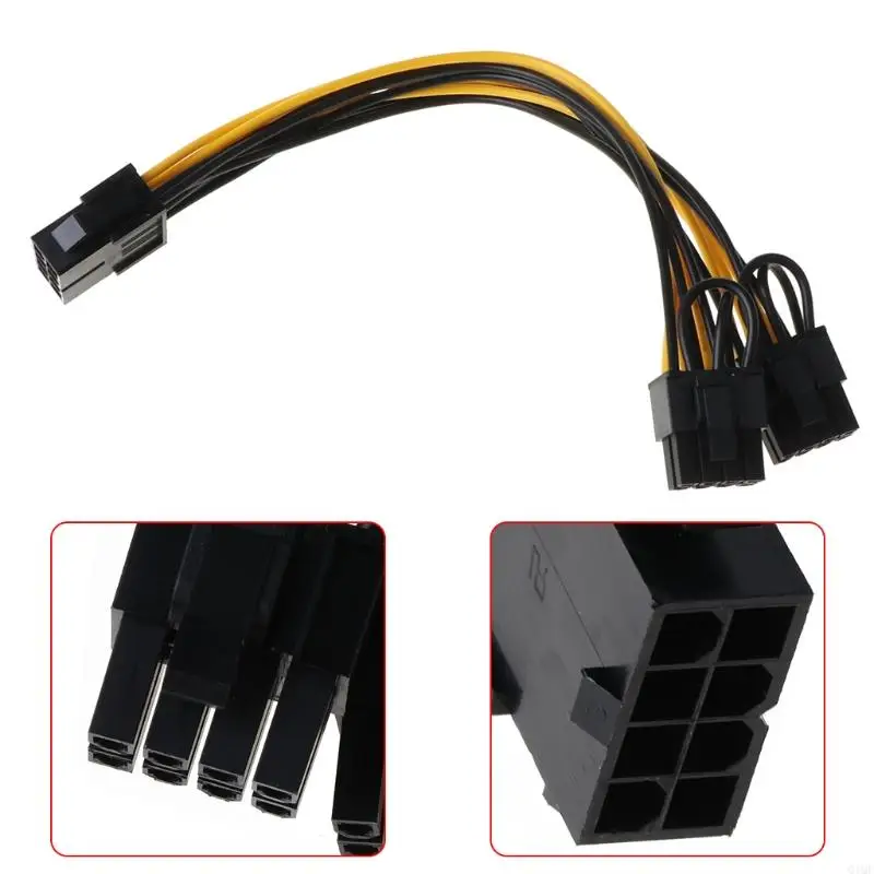 Q1QF napájacie káble CPU 8 PIN až Dual 8 PI-E Graphics Card napájací adaptér kábel