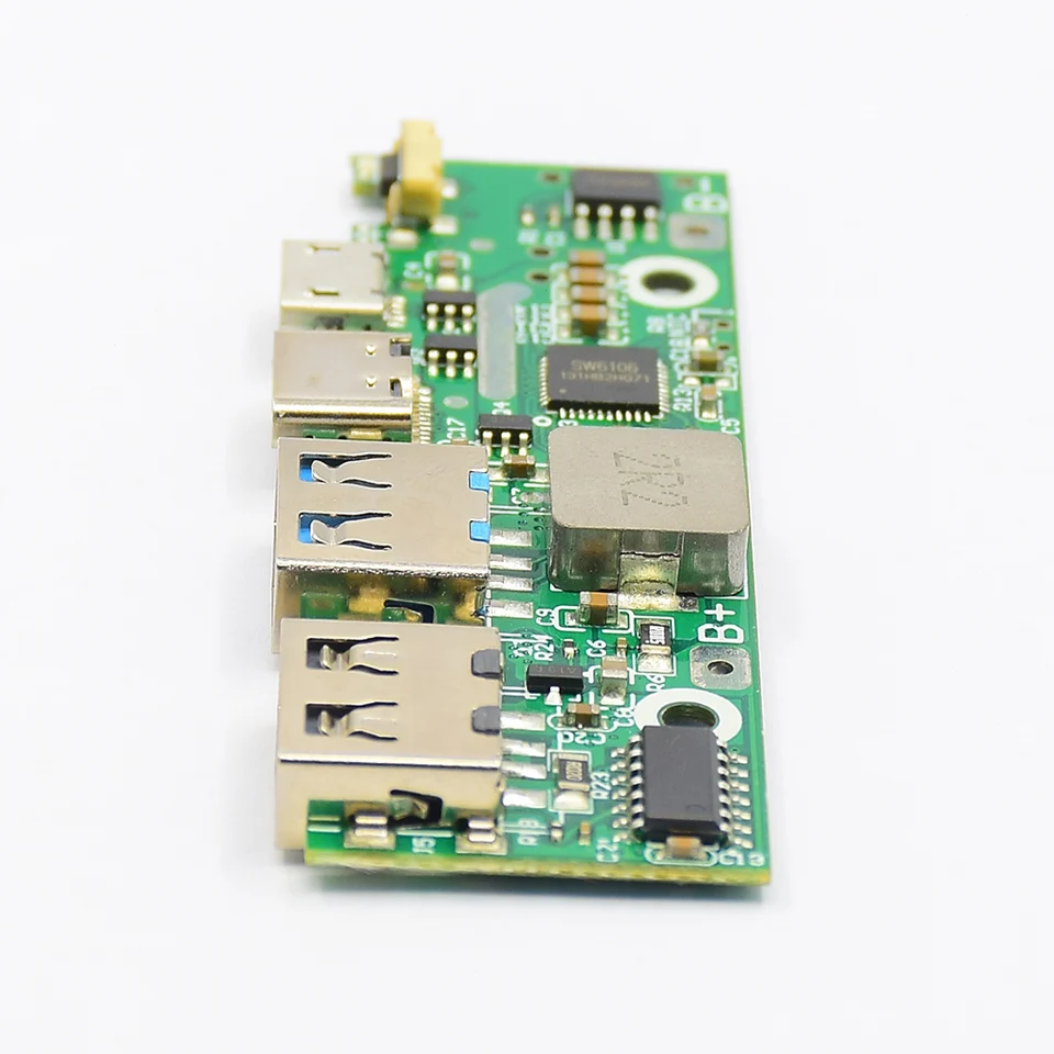 QC 3.0 SW6106 USB typu C PD Rýchle nabíjanie doska 5V 9V 12V Modul rýchleho nabíjačky pre lítium Li-ION18650 BATTERSKÁ DIY Power Bank
