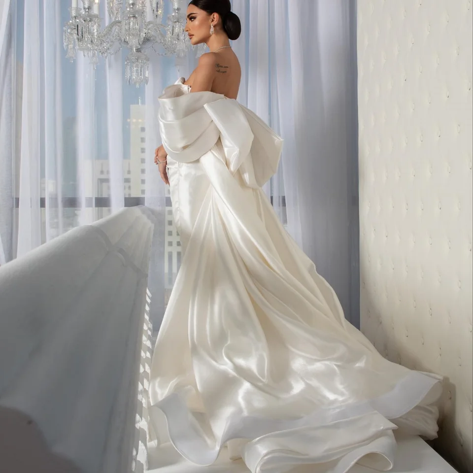 Qcenkeren свадебное платьe Vestidos de Novia Svadobné šaty A-line elegantné z ramena svadobné šaty pre sexy ženy