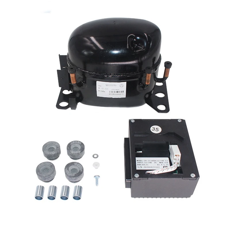 QDZH35G DC Compressor Car Chladnička vzduchového kompresora R134AR600A12/24VDC Séria CAR CABOR