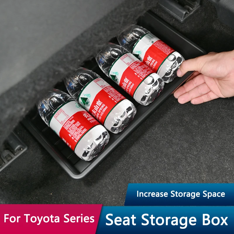 Qhcp auto pod sedadlom Storage Box Type Organizátor TPE puzdro pre Toyota Rav4 Highlander Kluger Harrier Venza Cross Frontlander