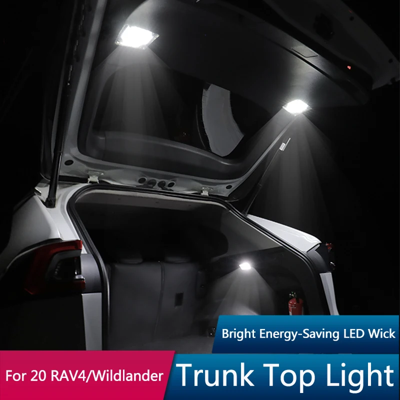 QHCP Car Trunk Trungate Svetlo Trunk Trun Ligh Led LED Náklad batožinového priestoru Vysoký jas pre Toyota RAV4 20-23 Harrier 80 2022