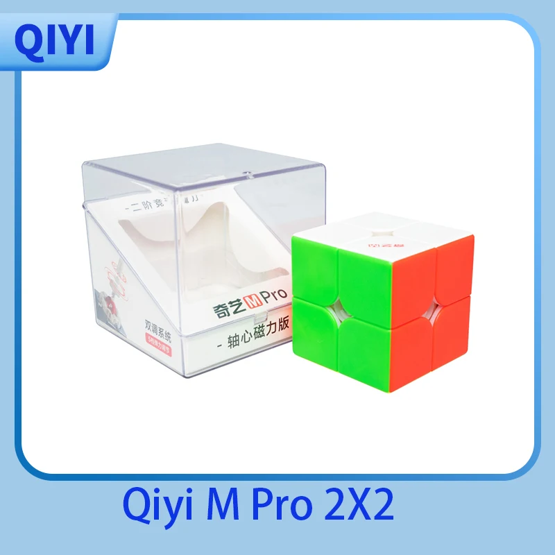 Qiyi M Pro 2x2 Ball Magnetic Magic Speed ​​Cube bez nálepiek Profesionálne hračky fidget hračky Qiyi 2x2 M Cubo Magico Puzzle