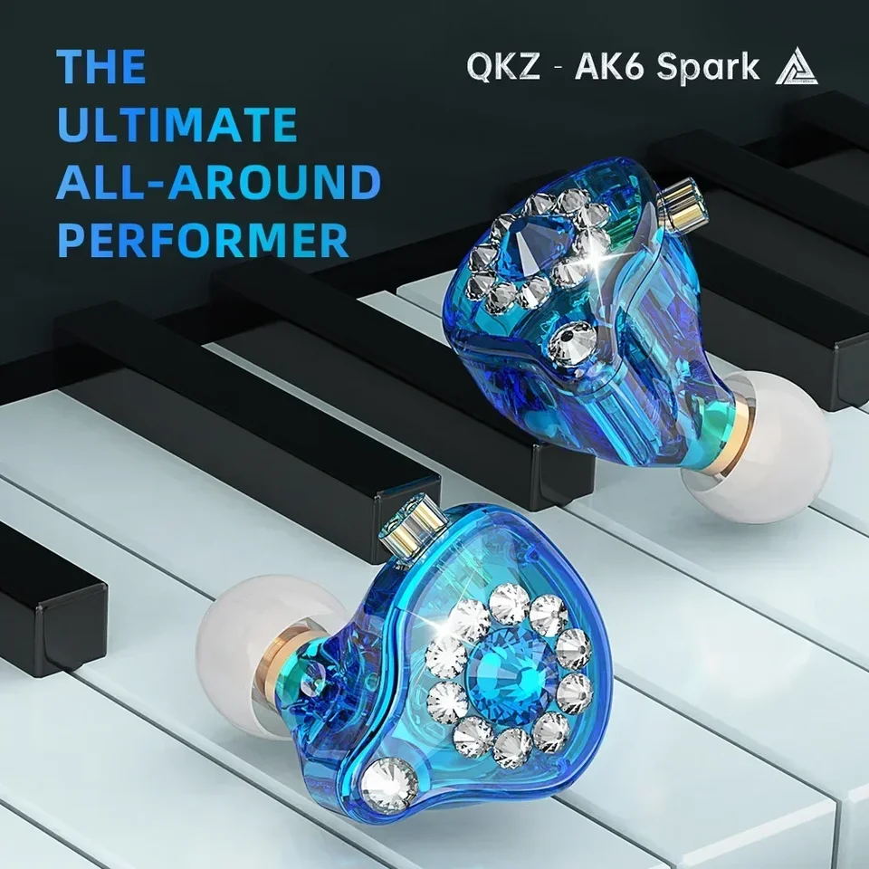 QKZ AK6 Spark in Ear Fearphone 2,5 m kábel pre mobilné živé vysielanie