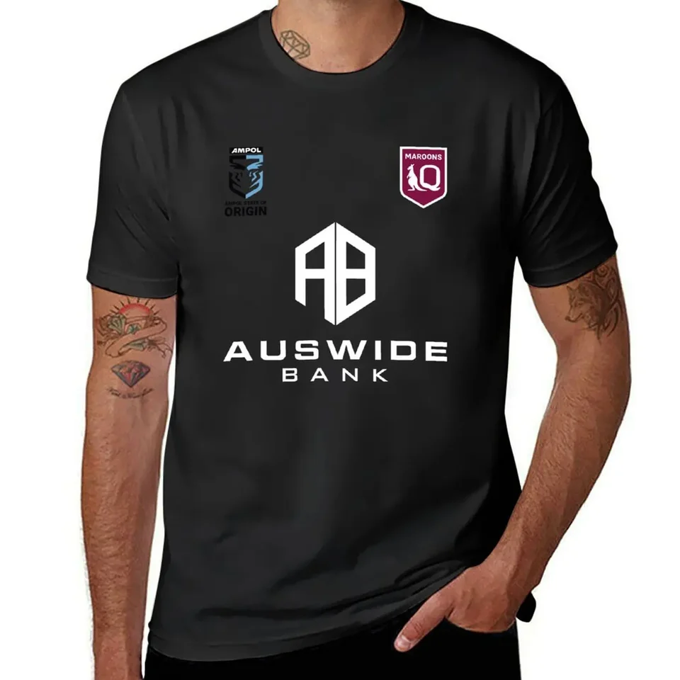 Qld Queensland Maroons Tričko Tričko Vlastné tričko anime tričko vintage grafické tričko TEE pánske módy