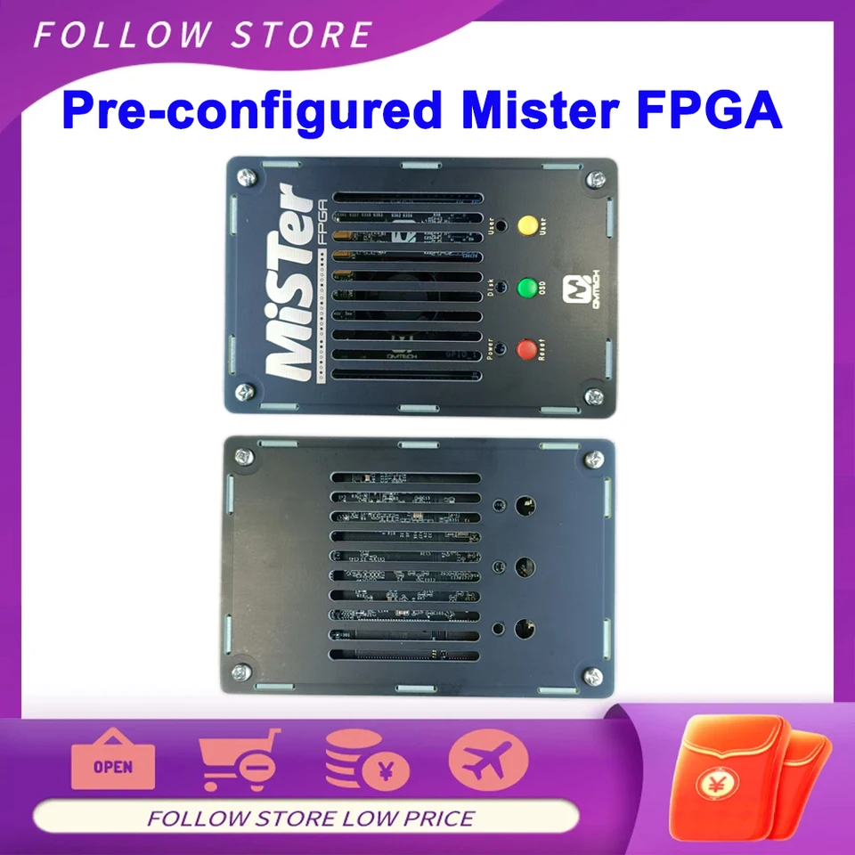 QMTech Mister FPGA Game Console vopred zostavený QMTech Misterfpga Open-Source Game Console DE10-Nano Replica FPGA Hardware založený