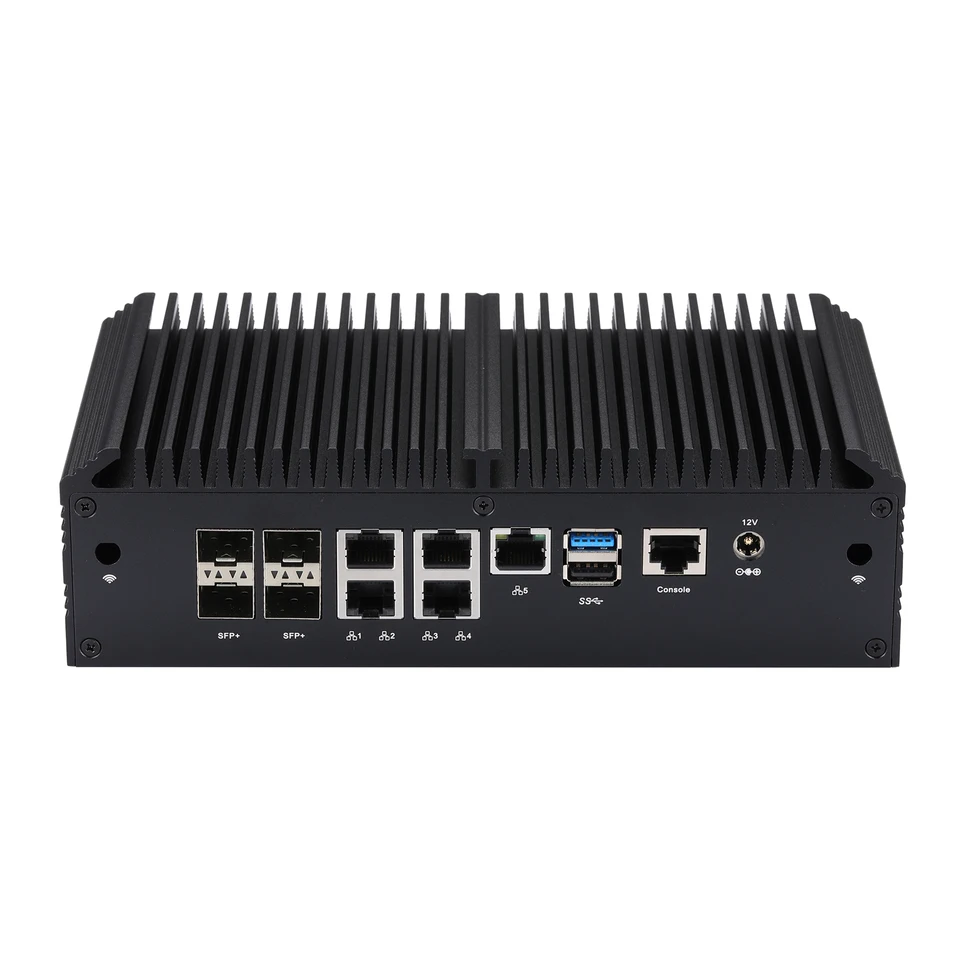 Qotom Q20300G9 MINI PC 5*2,5G I226-V LAN 4 SFP+ Atom FileServer C3338R C3558R C3758 C3758R Firewall Router Mini PC Server