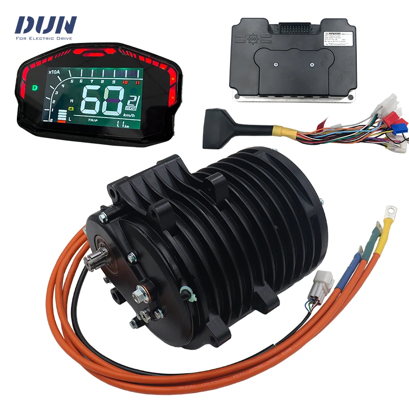 QS138 V3 3KW Motor Mid-Drive s 1: 2,35 vnútornými prevodmi, radič Fardriver ND72680, DKD displej